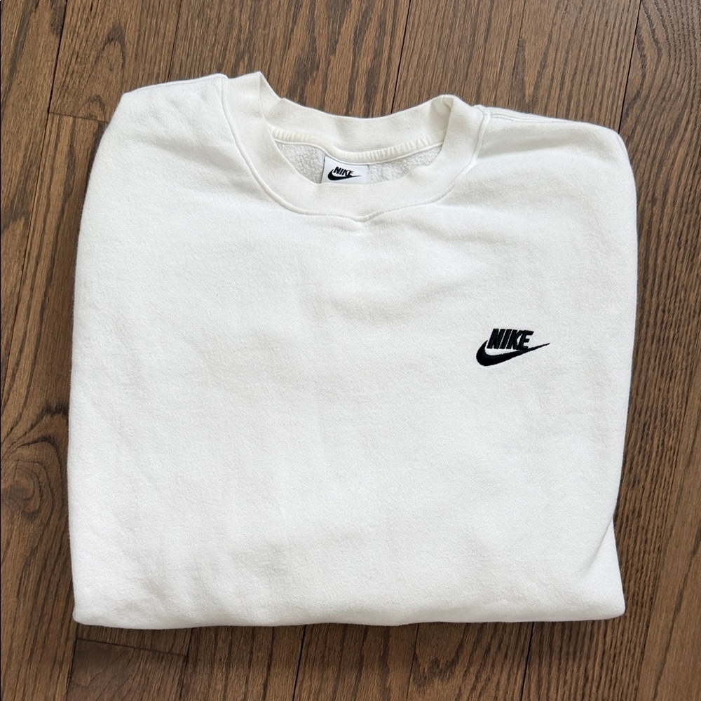 Nike white crewneck XL